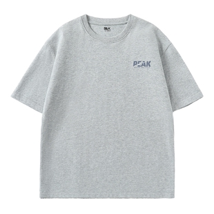 班尼路S&K系列灰色简约基础款短袖男t恤春季大学生休闲宽松打底A