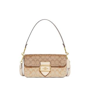 【店长推荐】COACH/蔻驰女新法棍包马车logo单肩斜挎手提包旗舰店