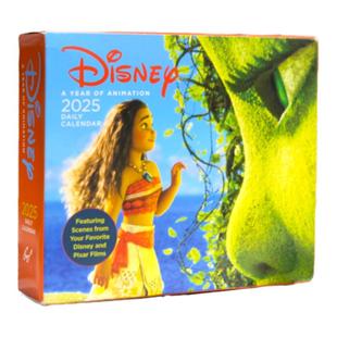迪士尼2026年日历 每天一页 可支撑 电影周边 动画剧照 皮克斯 Disney a Year of Animation Daily Calendar 英文原版 进口台历