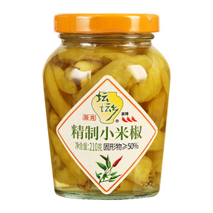 坛坛乡泡椒小米辣椒210g*2瓶泡辣椒小米椒香辣野山椒自制凤爪调料