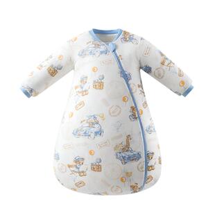 贝肽斯【肽柔】婴儿睡袋春秋纯棉新生儿童宝宝一体防踢被四季通用