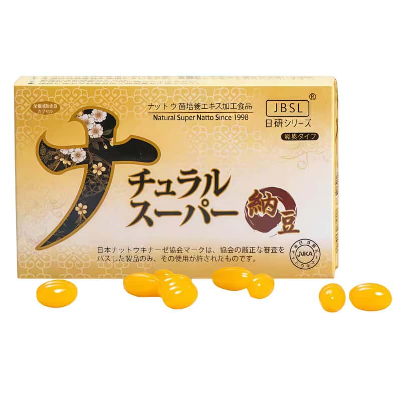 日本生物科学研究所 JBSL日研超浓缩纳豆激酶胶囊 中老年健康养护