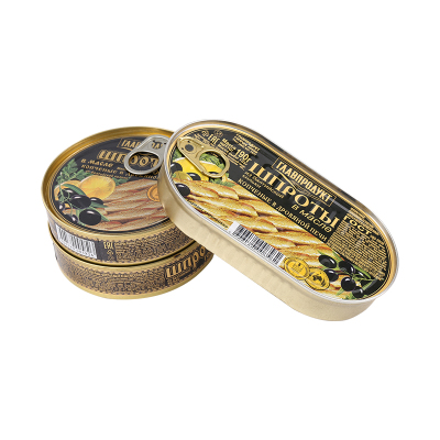 俄罗斯原装进口鲱鱼罐头油浸熏鱼