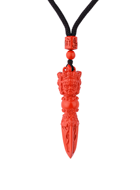 石方界朱砂降魔杵吊坠