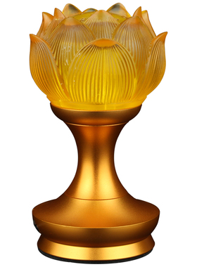 LED七彩供灯琉璃莲花灯长明灯