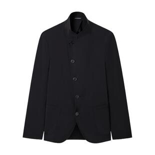 EMPORIO ARMANI/阿玛尼26年夏季新款男士立领商务休闲西装薄外套