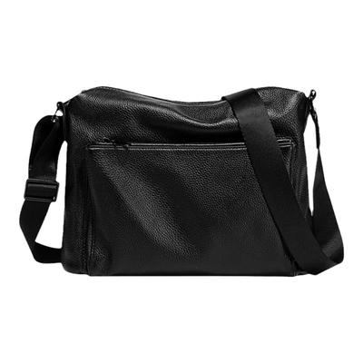 真皮单肩斜挎包商务男包