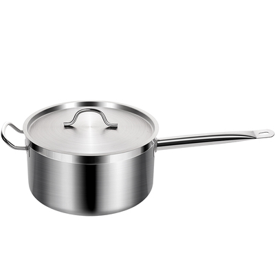 铿锵厚底西餐烘焙单柄不锈钢奶锅