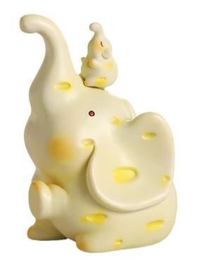 可爱小象书档摆件桌面对象装饰品