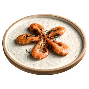 白色盘子西餐餐盘平盘浅盘家用高级牛排盘虾盘早餐盘菜盘粗陶餐具