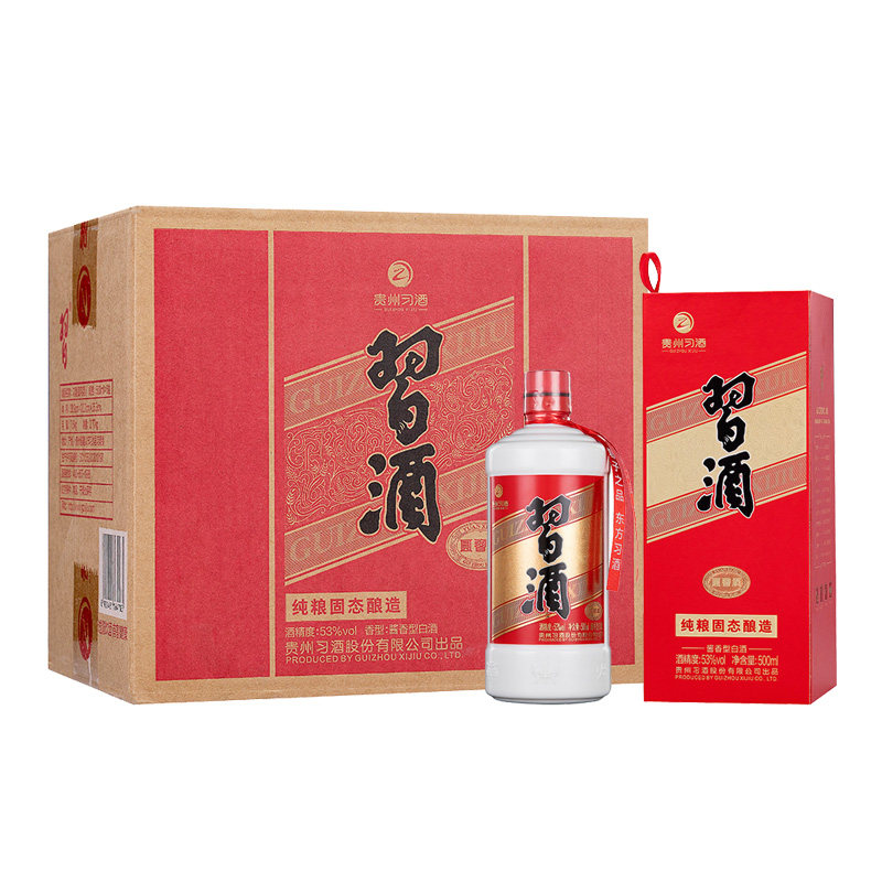 园习酒53度整箱酱香白酒