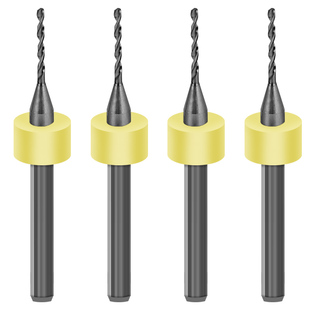 pcb钨钢钻头微型钻花1mm金刚砂麻花钻套装定柄直柄超细超硬打孔小