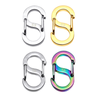 时尚不锈钢项链扣连接扣手链扣配件接头手工编绳收尾扣子diy卡扣