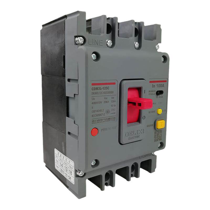 德力西三相四线空气开关带漏电保护器塑壳CDM3L160A250A400A