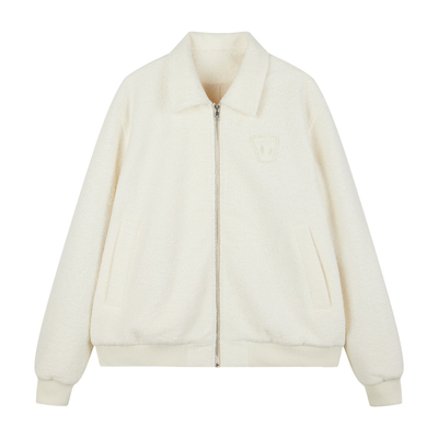 薛之谦dsp贴布绣拉链短款外套