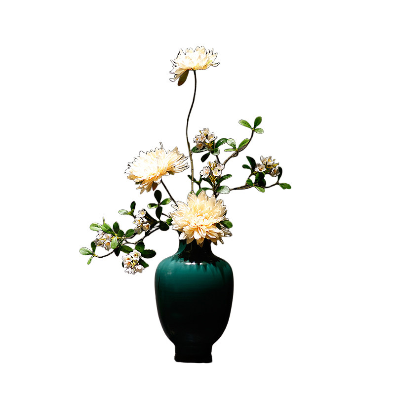 宋式仿真花艺插花陶瓷花瓶摆件