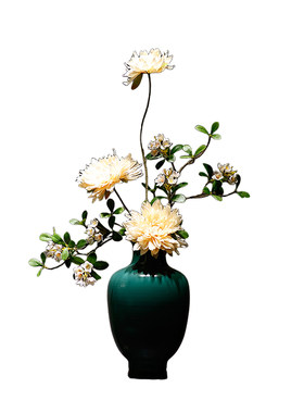 宋式仿真花艺插花陶瓷花瓶摆件