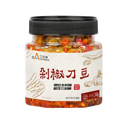 湖南农家腌制新鲜刀豆泡菜