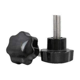 M6M8M10七星胶头加大星形把手柄螺丝胶木梅花手拧螺栓旋钮顶丝GH