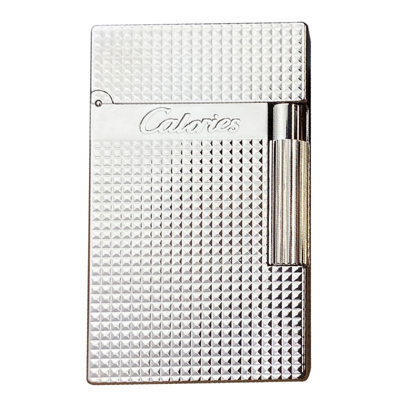 calories卡路朗声气体打火机老式钢音正品黄铜礼物侧滑轮充气重型