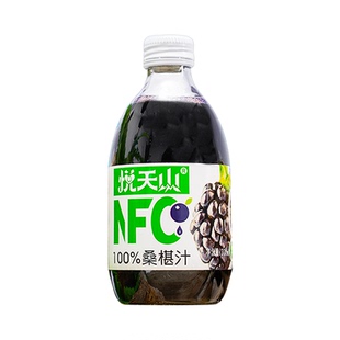 悦天山NFC桑葚汁100%花青素无添加糖300ml新疆纯桑椹原榨果汁饮料
