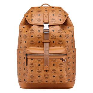 【情人节礼物】MCM STARK 中号大容量双肩电脑包旅行背包书包男包