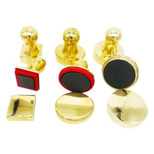 高档纯铜章光敏印章金属铜印章铜壳免封边圆形章椭圆印章用品私章