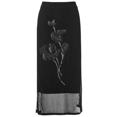 【宋佳同款】LANCY/朗姿2025春新款镂空优雅高腰直筒法式半身裙女