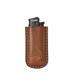 一皮one leather 草蜢Cricket短款打火机皮套个性树膏牛皮刻字