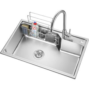 欧琳304不锈钢水槽单槽洗菜盆厨房家用易清洁大单槽小水槽洗碗槽