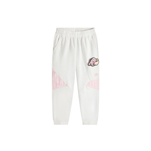 【马年新年红色】安踏儿童装女小童加绒裤子2026新款拜年衣服卫裤