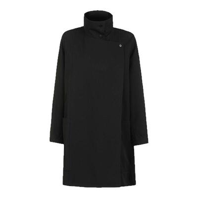 sdeerOL风立领插袋直筒长款风衣