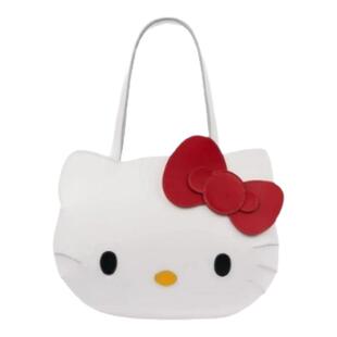 【现货】韩国小众 hello kitty可爱牛皮剑桥包托特包手提包单肩包