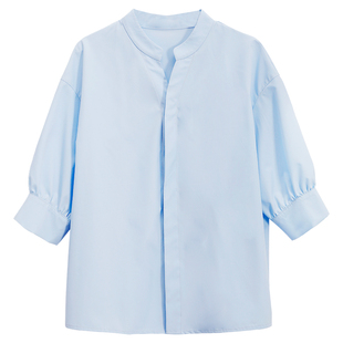 图曼朵白色衬衫女短袖夏季面试轻职场通勤穿搭气质正装职业白衬衣