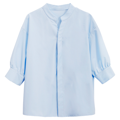 图曼朵立领轻职场上衣面试套装女