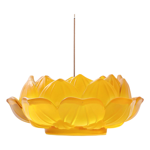 琉璃香炉上香家用室内高级感莲花香插线香底座供奉插香器香薰炉子