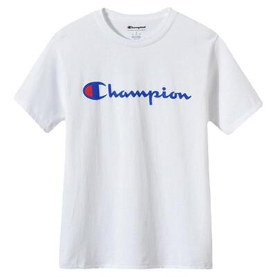 冠军潮牌印花T恤舒适草写短袖