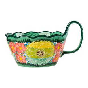 绿影碗陶瓷中古风餐具家用泡面碗汤碗饭碗个人专用高颜值大碗新款