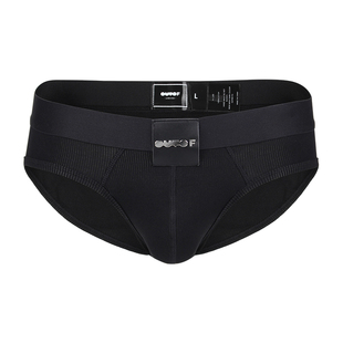 OUTOF underwear - 款号17 金属LOGO皮标 紧身三角内裤 纯棉螺纹