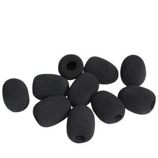 鹅颈式会议话筒领夹麦头戴麦海棉套 防风罩麦克风海绵套 咪罩包邮