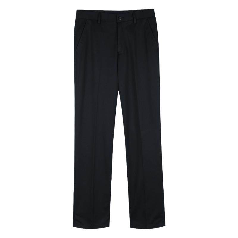 高弹力薄款加肥加大码男裤 高腰深裆宽松肥佬长裤 中老年休闲裤子