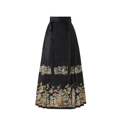 墨香司-纸鸢妆花织金马面裙汉服