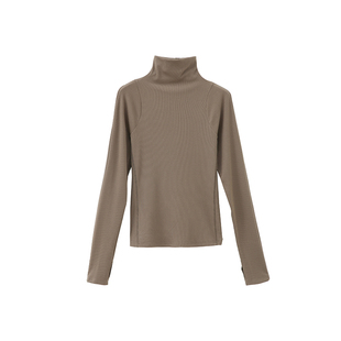 【到手129元】经典B囤!保暖薄绒亲肤长袖半高领T恤衫上衣打底内搭