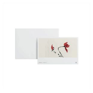 kp261荷花中国风禅意水墨兰梅劳动节贺卡邀请函小装饰卡片明信片