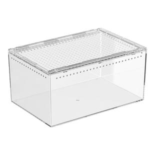 亚克力活体面包虫饲养箱防逃大麦黄粉虫杜比亚蟑螂蟋蟀饲料养殖盒