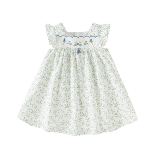 戴维贝拉女童纯棉连衣裙2026夏装新款儿童碎花裙宝宝洋气裙子A类