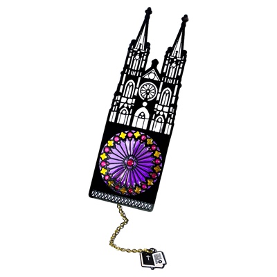 圣心大教堂金属透光书签高档礼盒装定制刻字 精美古典中国风博物馆广东省故宫文创纪念品开学送老师学生刻字