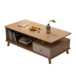 茶几客厅家用现代简约茶几小户型实木腿茶桌茶台方形茶几客厅桌子