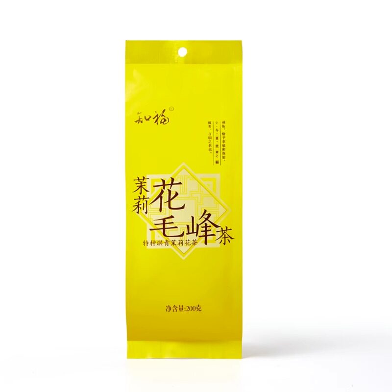 知福茶叶2026年新茶茉莉花绿茶雨前黄山毛峰茶浓香型袋装200克