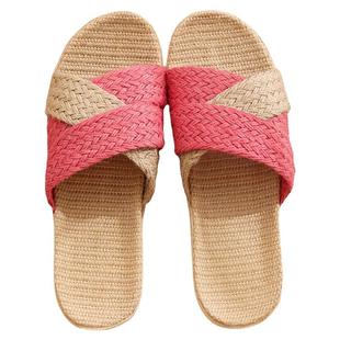 纯麻编织亚麻拖鞋夏天居家四季麻质日式室内春秋家用静音手工拖鞋